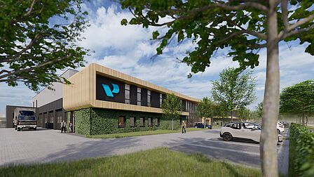 Impressie beeld van nieuw gebouw IW4 en Wijkservice
