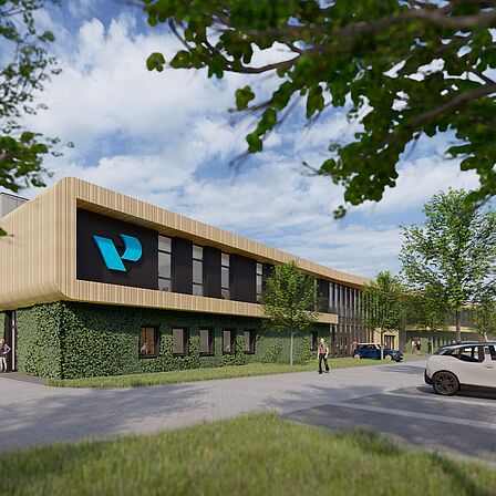 Impressie beeld van nieuw gebouw IW4 en Wijkservice